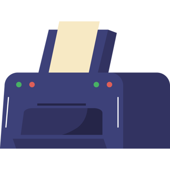 printer office supplies isolated icon png