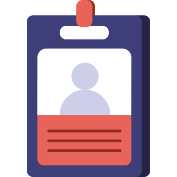 corporate id card office supplies isolated png