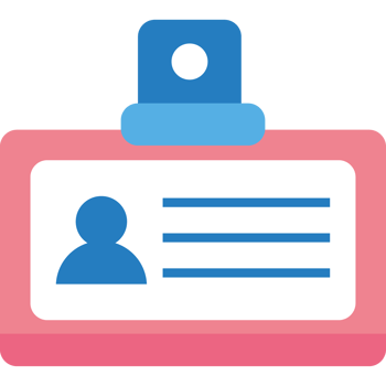 corporate id card office supplies isolated design png