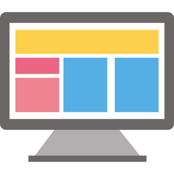 computer office supplies isolated icon png
