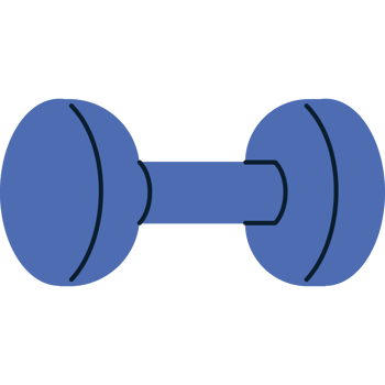 dumbbell sports equipment isolated icon png