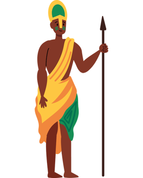 african man in traditional costume png