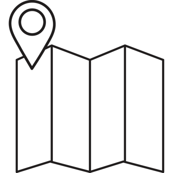 map gps location pin icon line style illustration png