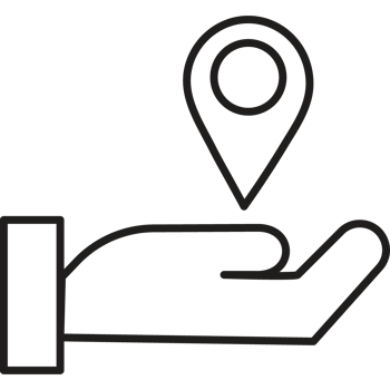 location support services icon line style png