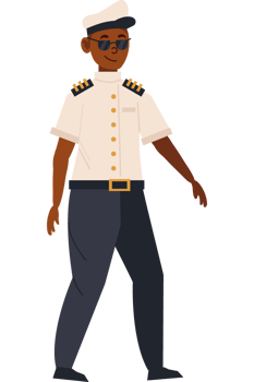 navy officer young man isolated png