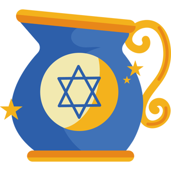 ceramic pitcher jug hebrew isolated png