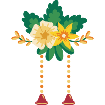 indian wedding marogild decoration isolated png