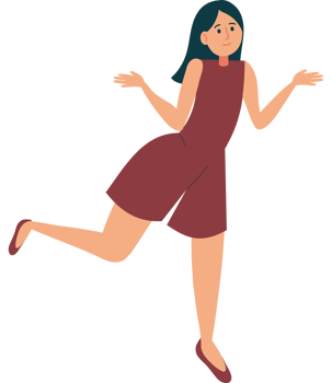 cute teenager girl celebrating party png