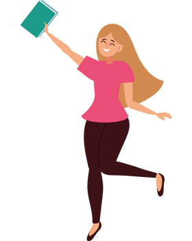 teenager woman celebrating isolated icon png