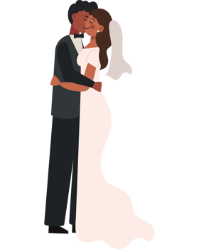 wedding couple kissing icon isolated png