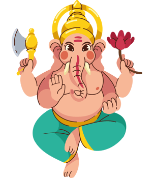 happy ganesh chaturthi greetings isolated png