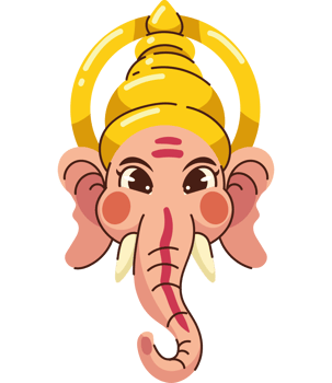 lord ganesh in ganesh chaturthi indian festival isolated png