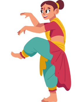 indian girl dancer bharatanatyam isolated png