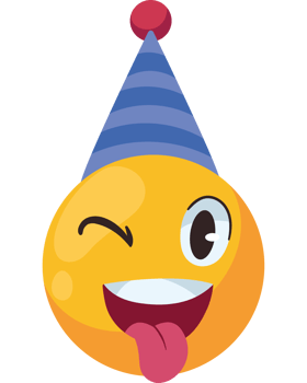 birthday emoji funny cartoon isolated png