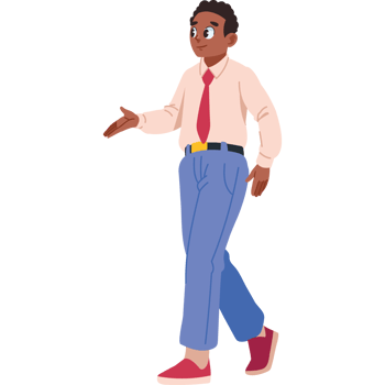 african entrepreneur man character isolated png