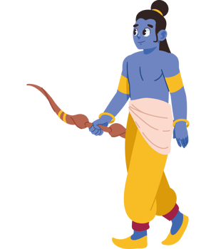 hindu lord rama giving blessing isolated png