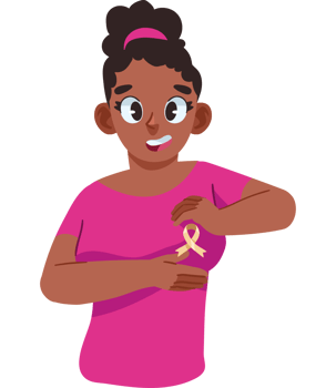breast cancer awareness woman fighting disease isolated png