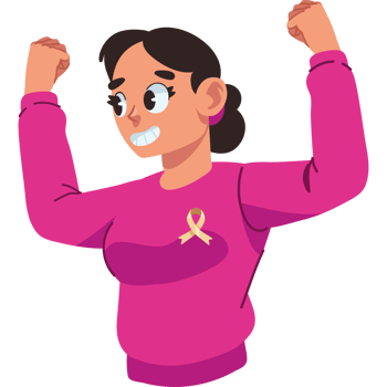 beautiful woman and pink ribbon for breast cancer awareness png