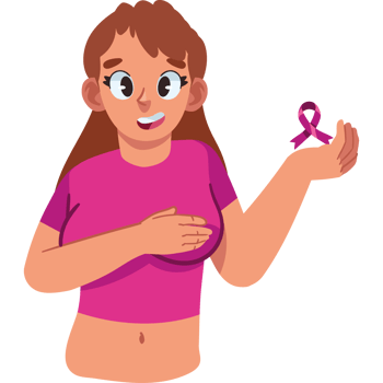 breast cancer woman campaign isolated png