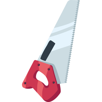 woodcutter tool saw icon isolated png
