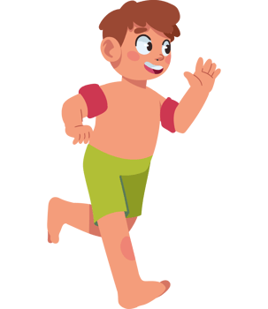 cute boy wearing summer clothes isolated png