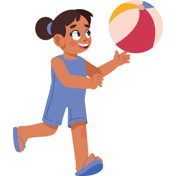 happy girl wearing summer clothes isolated png