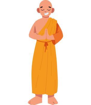 buddhism religion praying man isolated png