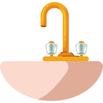 wash basin home item isolated png