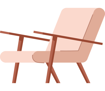 comfortable armchair home item isolated png