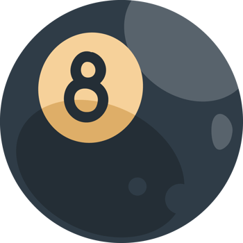 billiard eight ball sports item isolated png