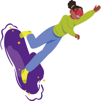 woman playing metaverse simulator png