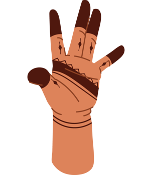 indian henna tattoo art isolated icon png