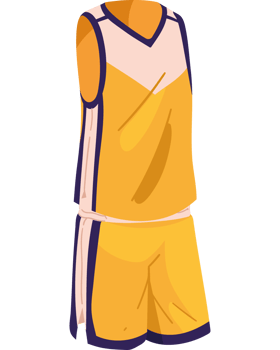 basket sport uniform style isolated png