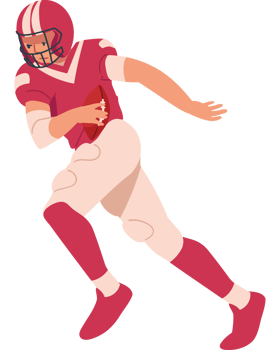 american football player sports isolated png