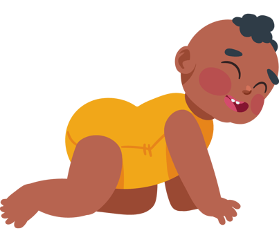 afro baby character isolated design png