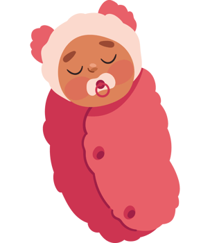 baby boy sleeping in blanket png