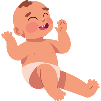baby cute smiling design isolated png