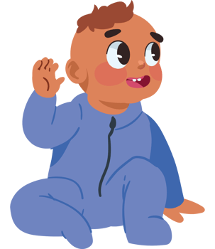 baby boy character isolated design png