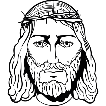 holy jesus christ sketch isolated png