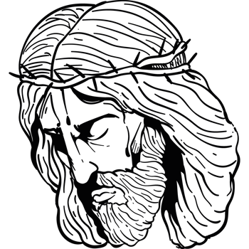 jesus christ portrait sketch isolated png