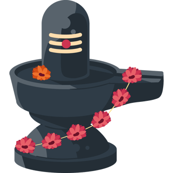shivaratri lingam festival decoration isolated png