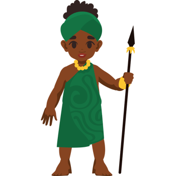 african cute girl icon isolated png