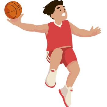 boy practicing basketball sport png