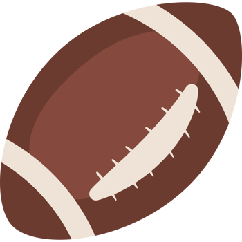 american football ball cartoon isolated png