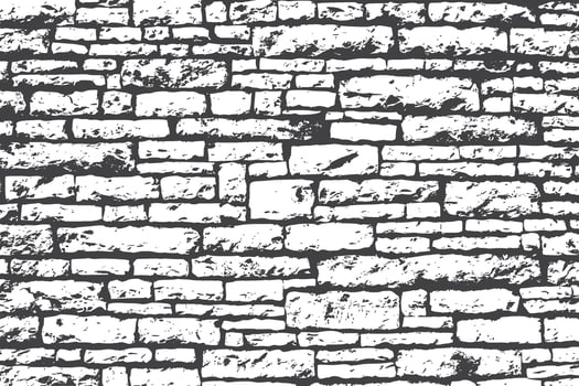 Monochrome wall brick texture design illustration vector