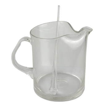 Wide Glass Cocktail Pitcher Side png