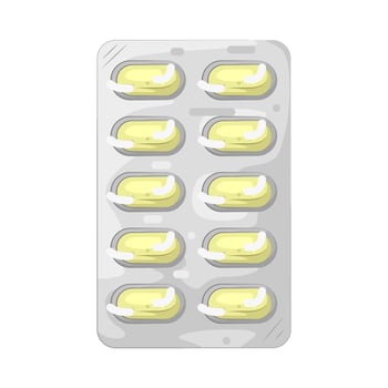 Illustration of Tablet pack vector