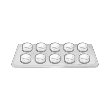 Illustration of pill pack vector