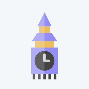 Icon Fortress. related to House symbol. flat style. design editable vector