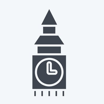 Icon Fortress. related to House symbol. glyph style. design editable vector